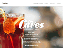 Tablet Screenshot of lescaves.ch